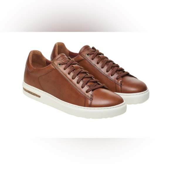 Birkenstocks Men's Brown Leather Sneakers - Picture 1 of 7